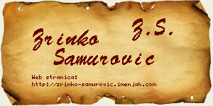 Zrinko Samurović vizit kartica